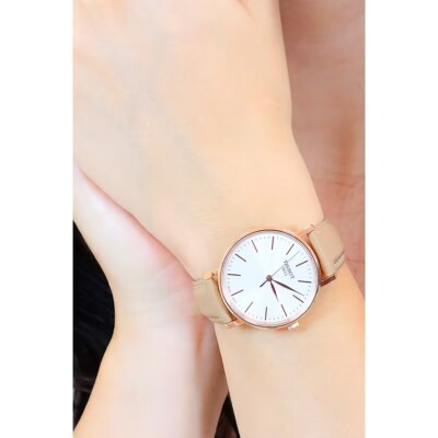 Pre-owned Tissot Beige Womens Analogue Watch Everytime T1432103601100