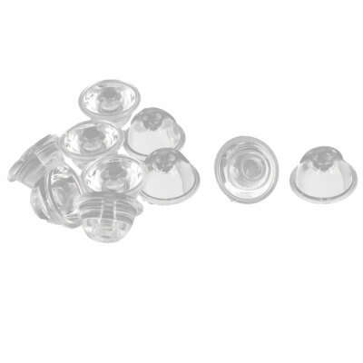 High Power LED Lens Reflector Collimator 120 Degree 20mm Dia Clear 10pcs