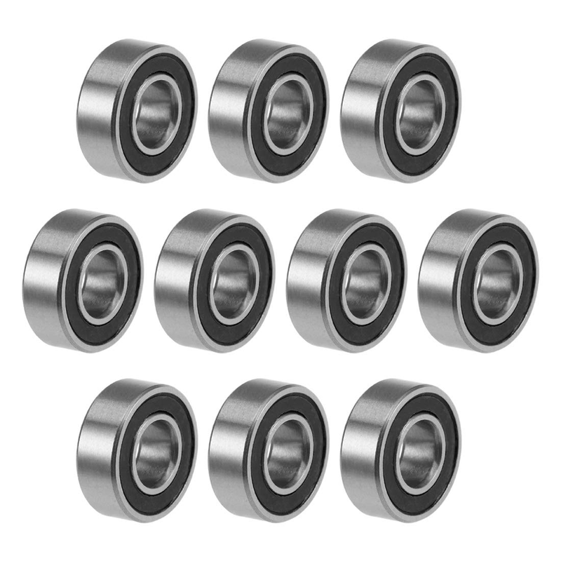 10pcs MR115-2RS Ball Bearings 5x11x4mm Double Sealed Chrome St...