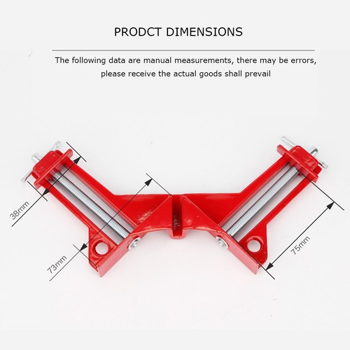 4" 90 Degree Right Angle Clip Picture Frame Corner Mitre 