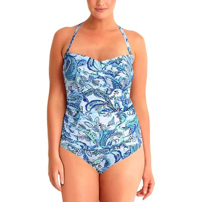 

Цельный бандо на косточках Mio от Ralph Lauren Fiesta Paisley Twist, синий,  шт
