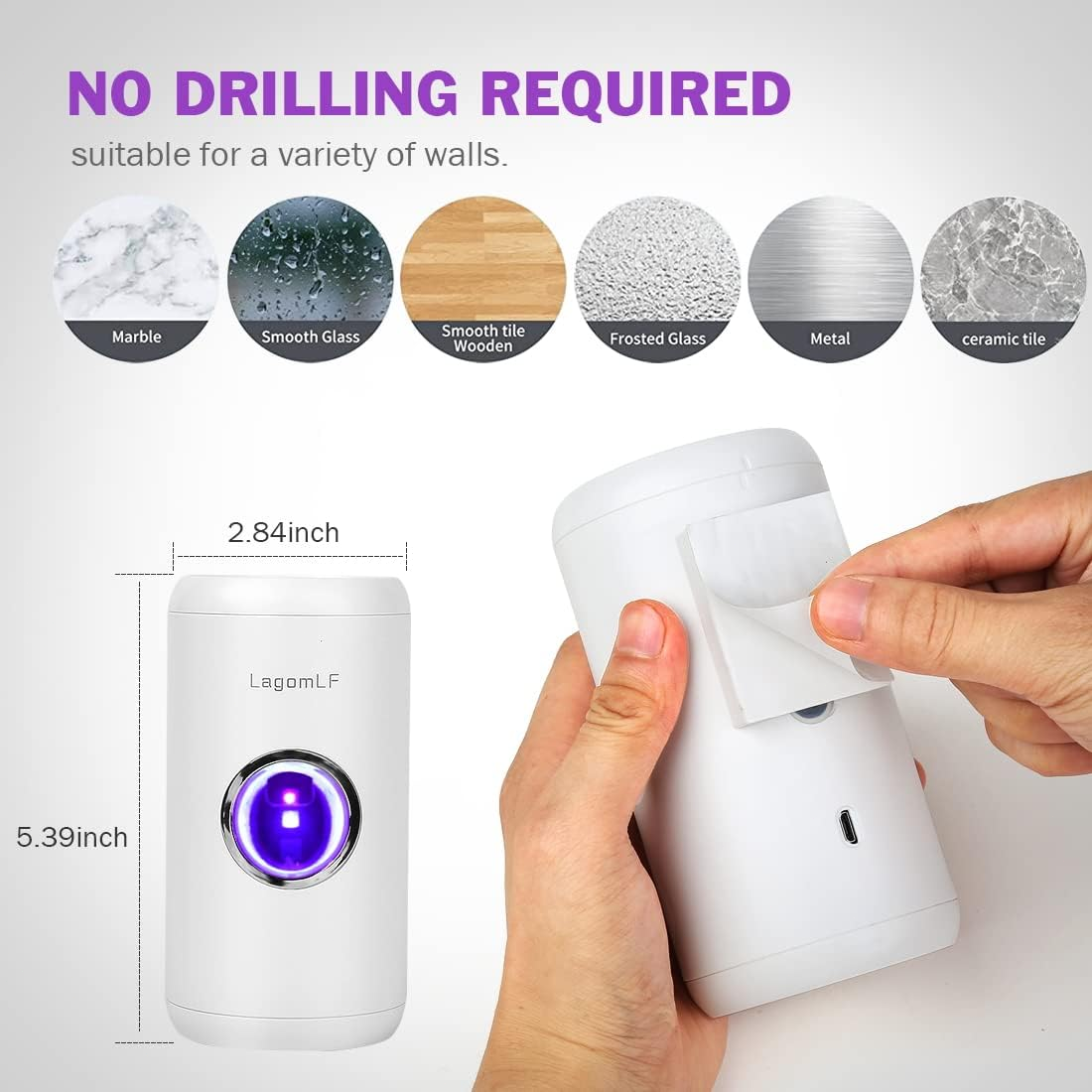 UV Electric Toothpaste Dispenser with Sensor Wall Mounted  for Kids and Adults