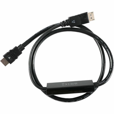 V7 V7DP14HDMI21-1M-BLK 3.3ft Dp1.4 To Hdmi 2.1 Cable Cabl 1m Displayport To Hdmi