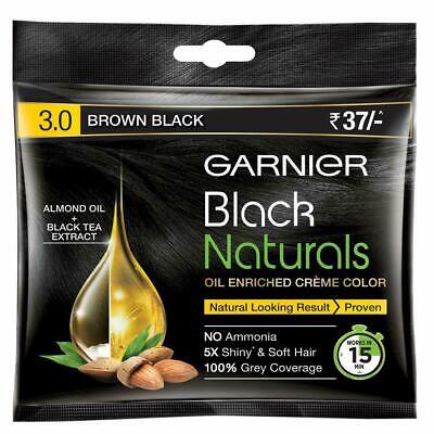 Garnier Brown Black Naturals Oil Enriched Creme Color Brown Black 3.0 Pack of  5