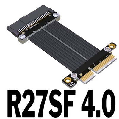 XT-XINTE PCIe 4x PCI-E 4x Riser Cable GEN4 PCI-Express For Motherboard Extender