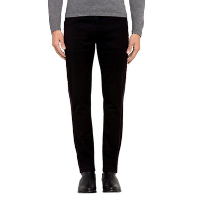 Брюки в полоску J Brand Eli Taper, черные, 33 года