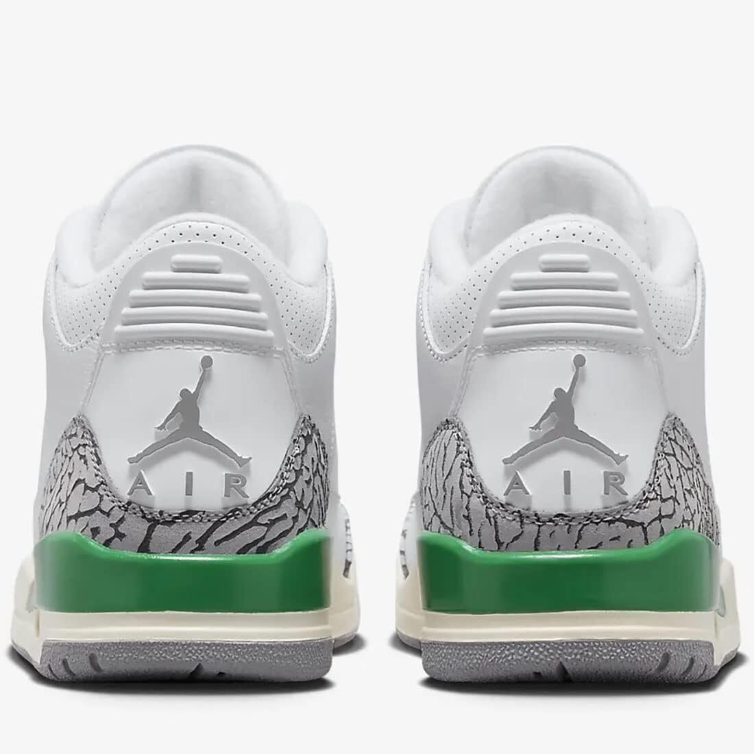 Pre-owned Jordan Nike W Air  3 Retro Lucky Green White Versity Red Cement Grey Ck9246-136