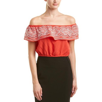 

Nicole Miller Artelier Top Bc10241 Блуза, красный, средний