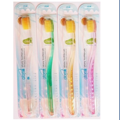 Atomy Toothbrush 99.9% Gold Coated Nano Slim Tooth Vitality Brush Oral Care 4pcs