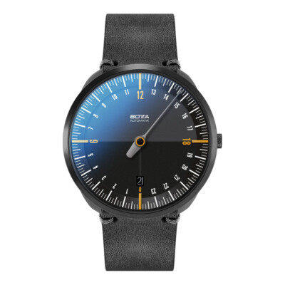 botta uno 24 stainless steel water resistant 3bar mens 24hr dial date watch 234757412139