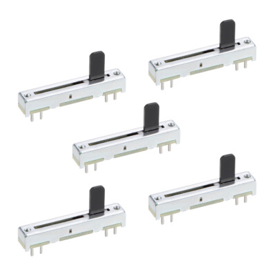 5pcs Variable Resistors 35mm Straight Slide Linear Potentiometer B100K 4pin