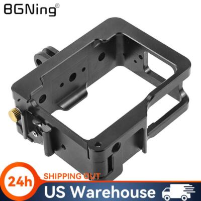 New Camera Cage Case Extend Cold Shoe 1/4 Screw Hole for Insta360 One R
