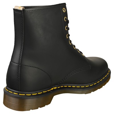 DR. MARTENS DR. MARTENS VEGAN 1460 MENS BLACK CASUAL BOOTS - 5 UK