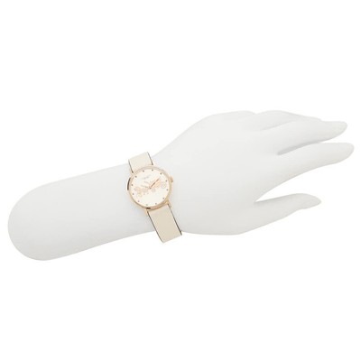 Pre-owned Coach Watch Rady Sperry 28mm Quartz Silver White  14503796 Leather Par 185