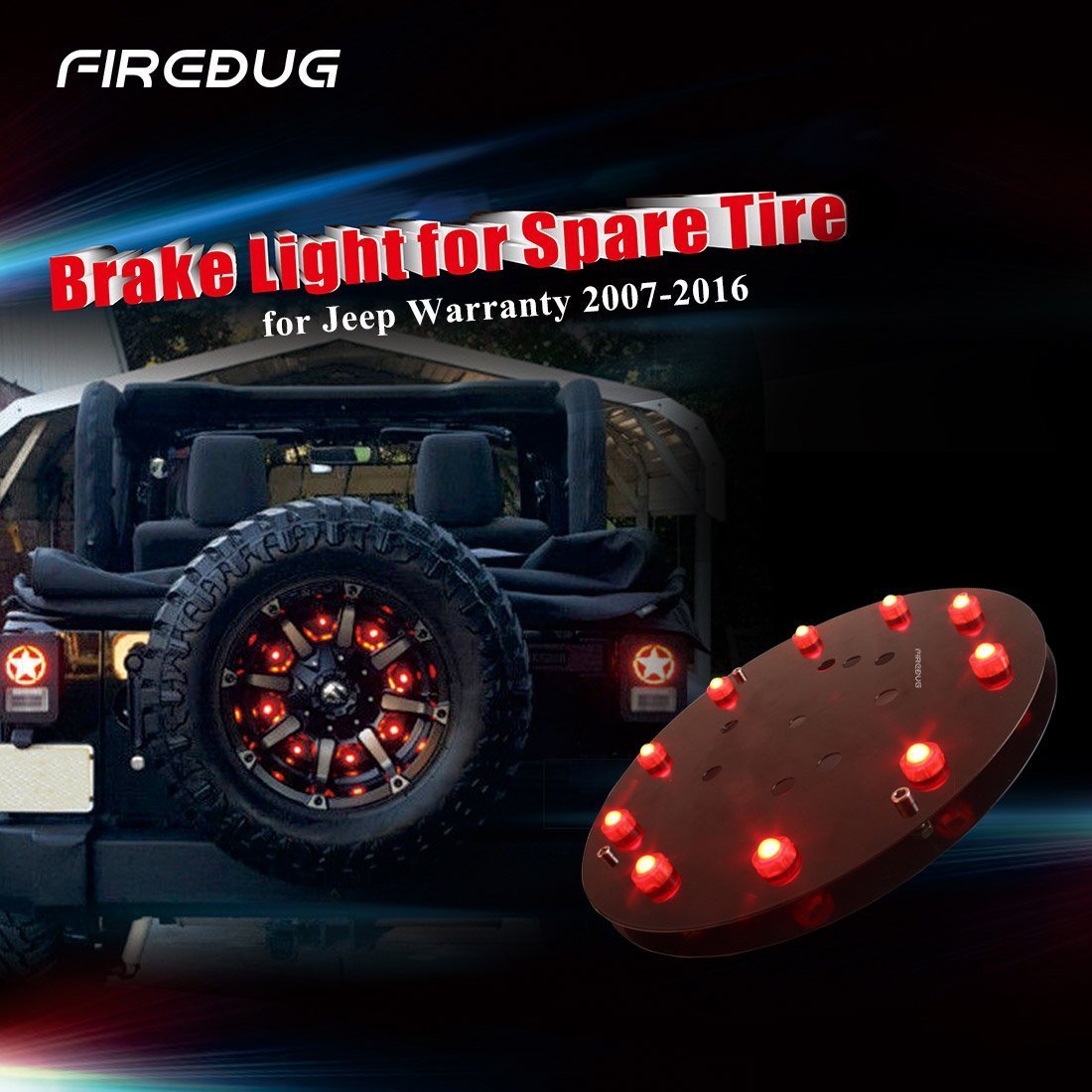Firebug Jeep Wrangler 3rd Brake Light, Jeep Wrangler ... jeep headlight wiring upgrade 