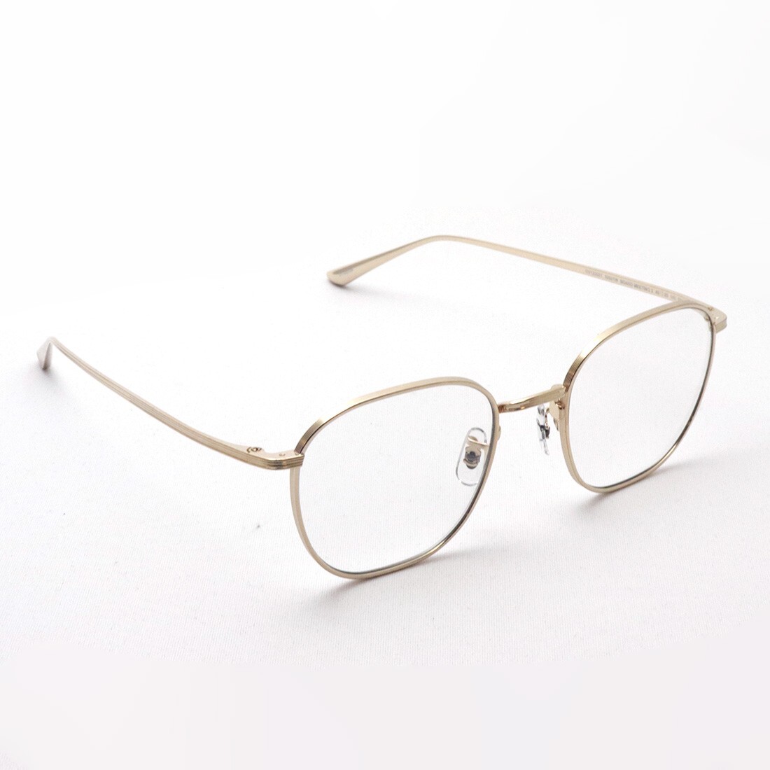 Pre-owned Oliver Peoples Board Meeting 2 Ov1230st 52921w Gold 49mm Eyeglasses Gold Frame In Clear