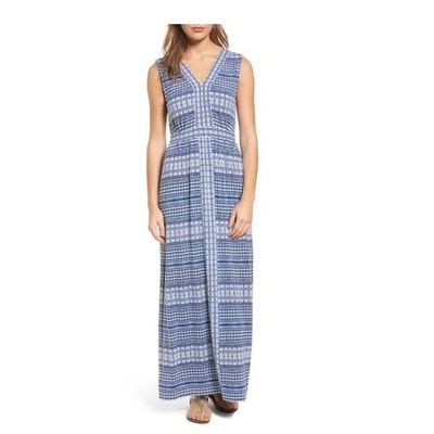 

Платье макси Tommy Bahama в греческую сетку, Kingdom Blue, средний размер