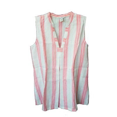 

Tommy Bahama Туника без рукавов в полоску Sadie, амарант, S, Amaranth