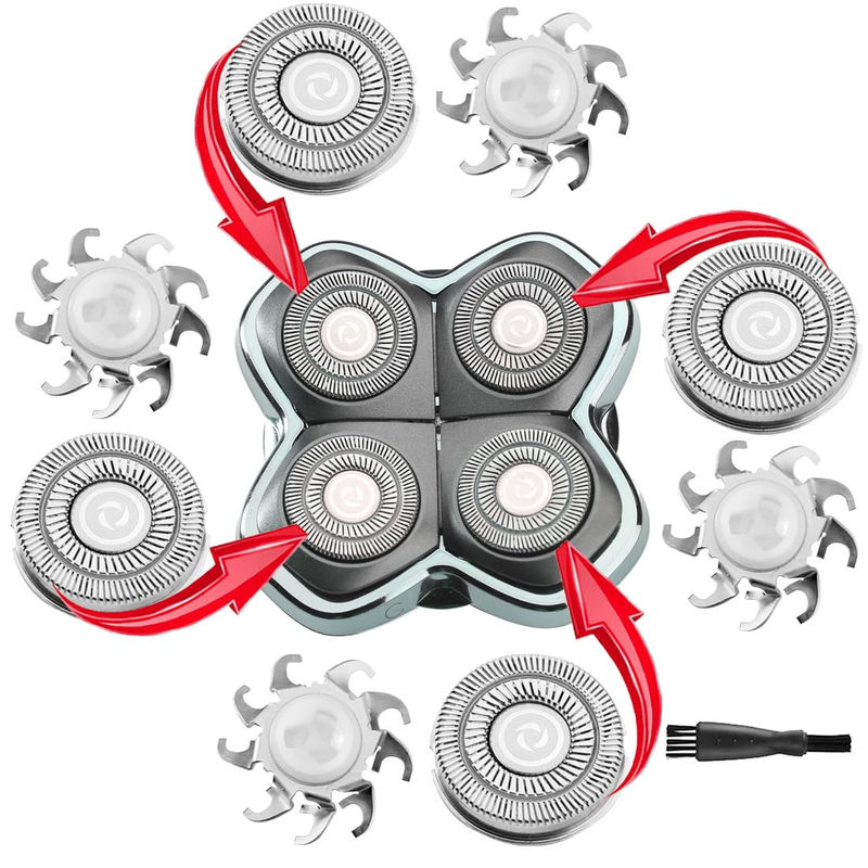Replacement Blades For Skull Shaver Pitbull 4 Head Seri