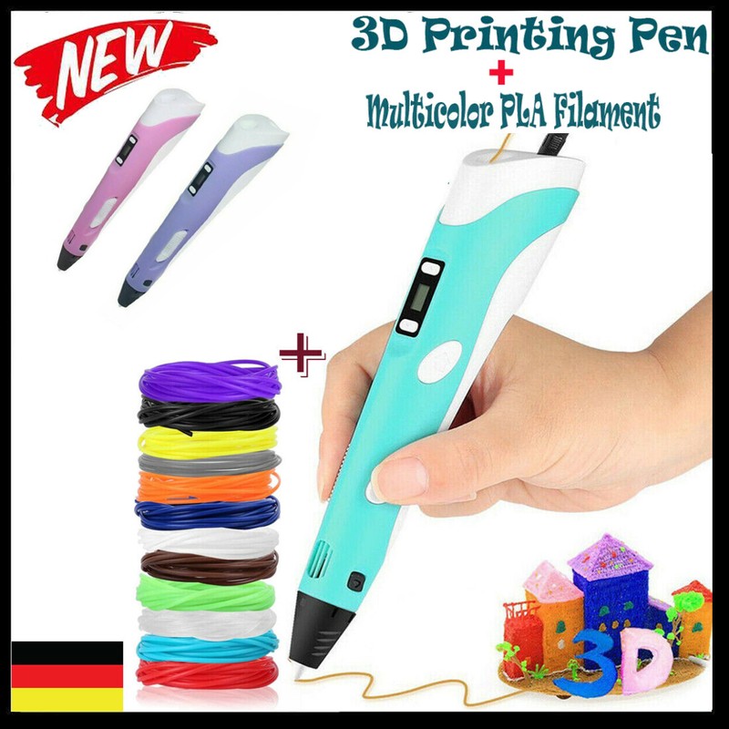 3D-Druckstift 3D Stereoscopic Printing Pen Für Kinder & Erwachsene Geeignet Neu