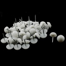 50PCS Metal Glide Nail Table Chair Leg Covers Protectors 