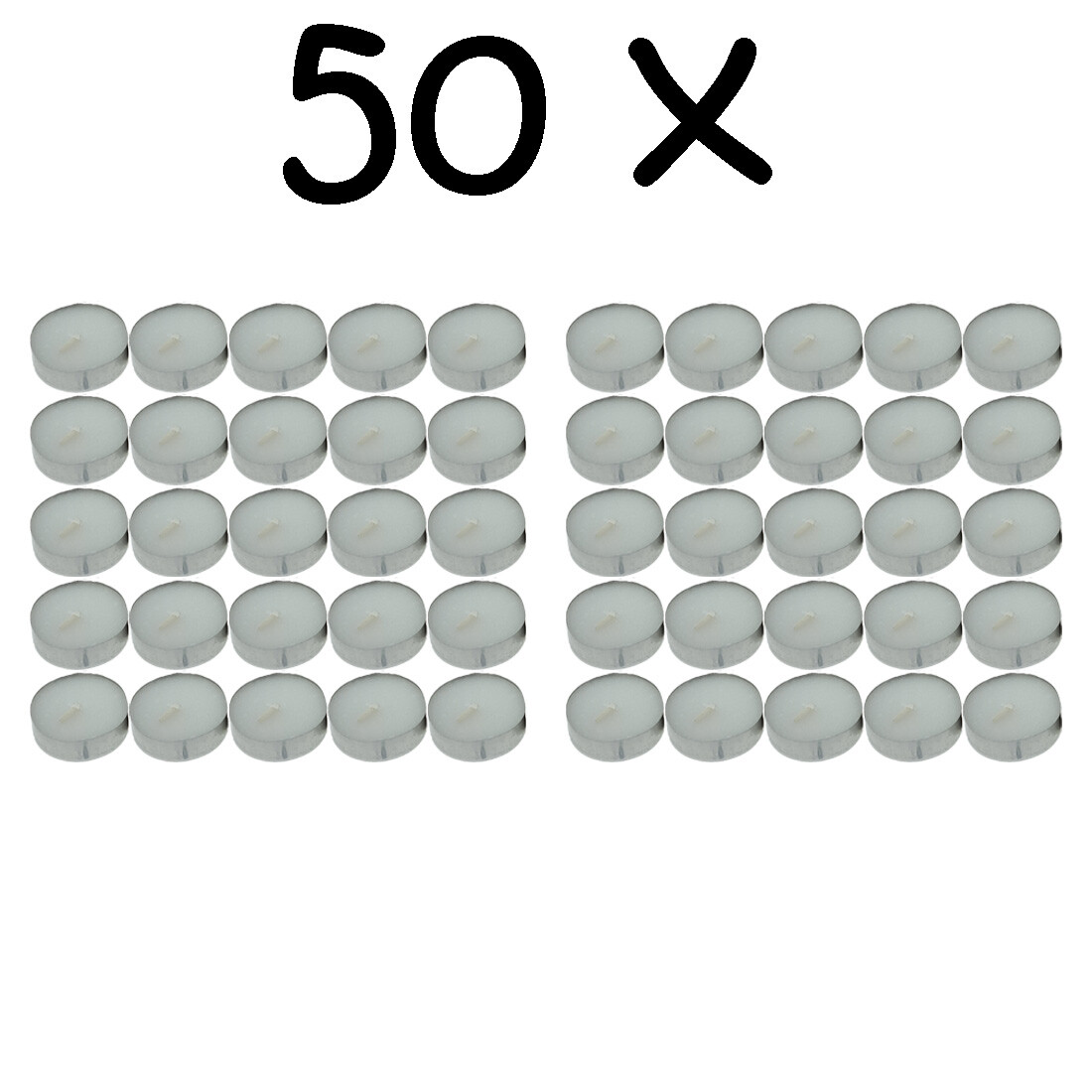 50 x Teelicht 4 h Brenndaue...