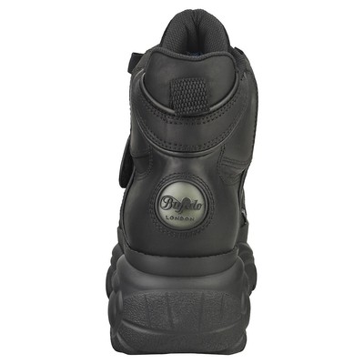 Pre-owned Buffalo 1348-14 2.0 Womens Platform Boots In Black - 8.5 Us