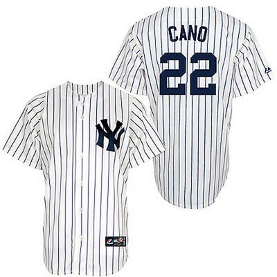 Прошитая майка MLB Majestic New York Yankees Robinson Cano # 22 Youth NY, 5/6