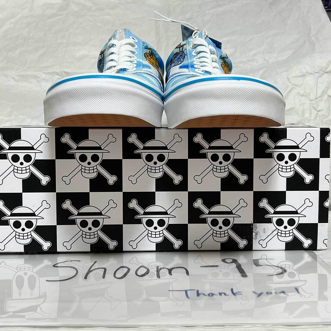 Pre-owned Vans X One Piece Old Skool Low Cut Sneakers Devil Fruit Unisex Shoe Vn0007nt7wm In Blue