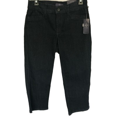 

Женские укороченные джинсы-капри со швами NYDJ, темно-синий, Midnight blue, M7777CDS14