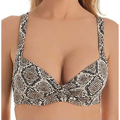 

Топ бикини на косточках с запахом спереди Tommy Bahama Desert Python, Caffe