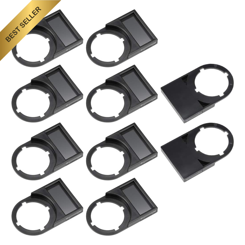 10Pcs 22Mm Diameter Black Plastic Push Button Switch Notice Board Dust-Proof 25X