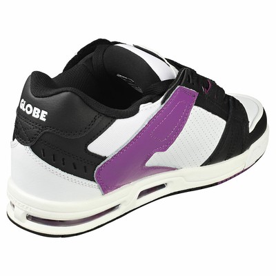 GLOBE GLOBE SABRE HERREN WHITE BLACK PURPLE SNEAKER SCHLITTSCHUH - 42 EU