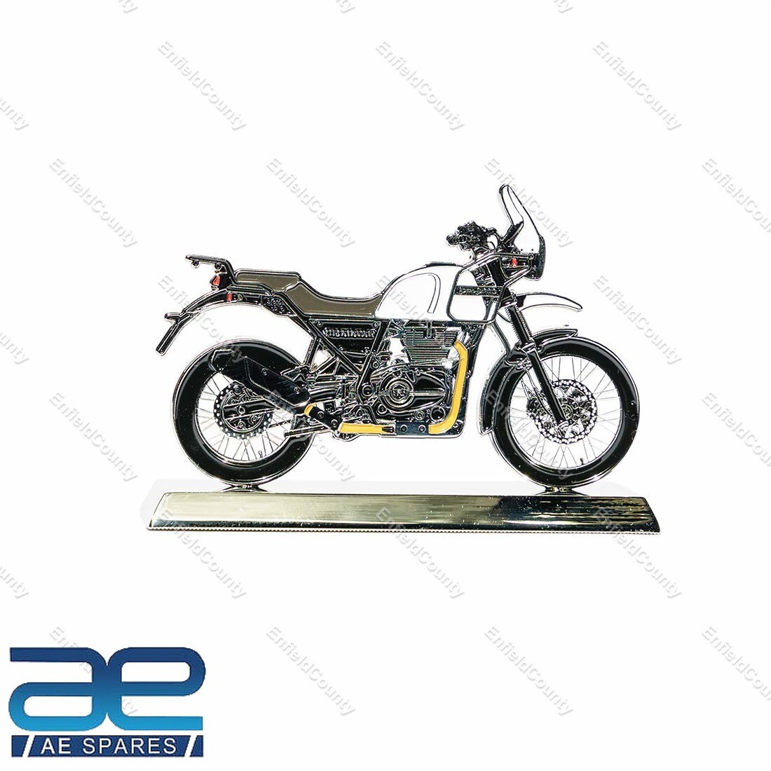 For Royal Enfield Himalayan 411 2D Scale Model White 