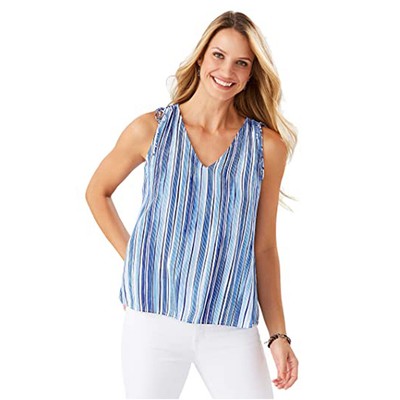 Топ без рукавов Tommy Bahama Divine Lines, белый, S