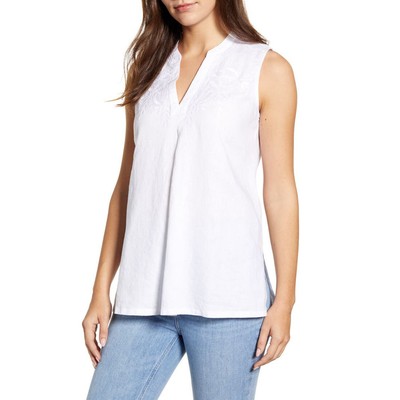 Вышитая туника Tommy Bahama Coastalina, белая, маленькая