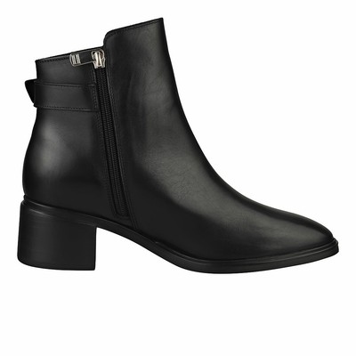 TOMMY HILFIGER TOMMY HILFIGER HARDWARE MID HEEL BOOT DAMEN BLACK STIEFEL ANKLE - 40 EU