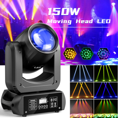 150W LED Beam Moving Head 6+12 Prism 8 Gobo Stage Light DMX DJ Spot Light Effect