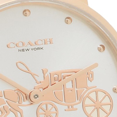 Pre-owned Coach Watch Rady Sperry 28mm Quartz Silver White  14503796 Leather Par 185