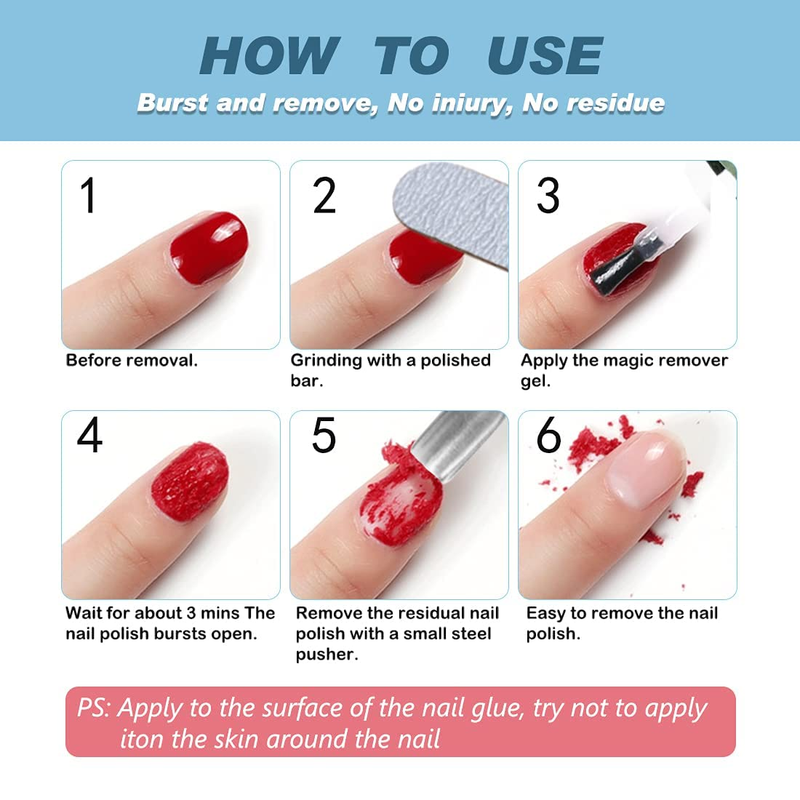 Quick & Easy Gel Nail Polish Remover Kit