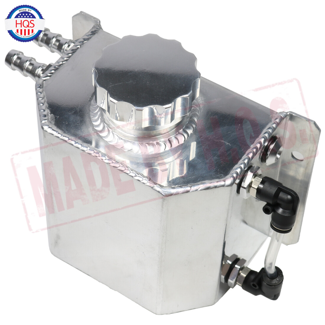 Universal Polished 1 Liter Coolant Radiator Overflow Recovery Water