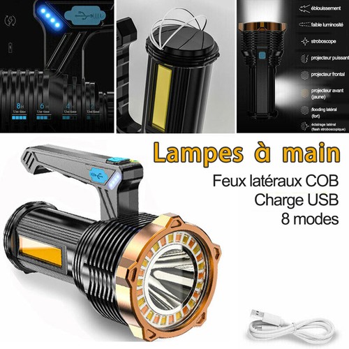 95000000LM LED Flashlight High Powered Torch Super Bright Lamp USB Rechargeable 