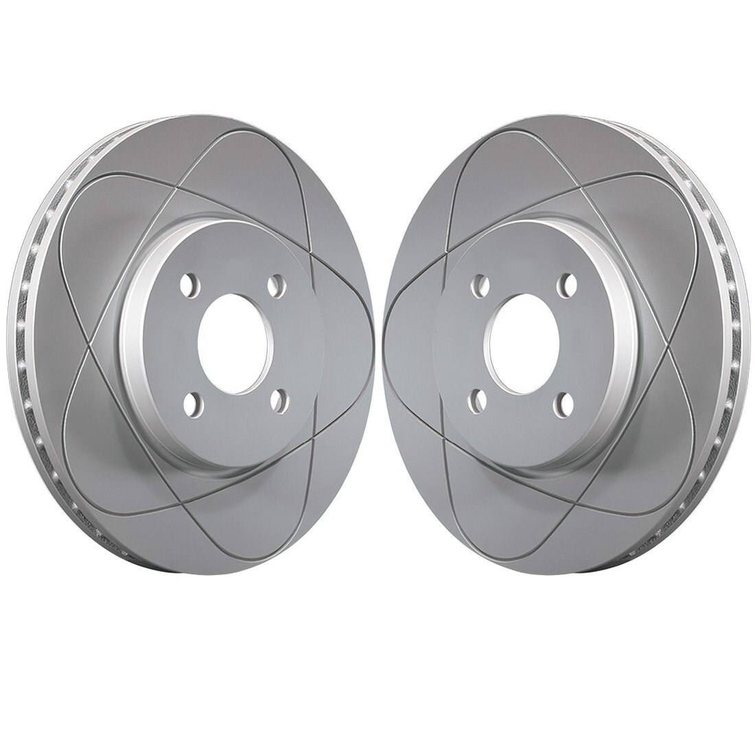 Rear Slotted Disc Brake Rotors For Mazda Miata, MX-3, Ford Escort; 251mm 4 lugs