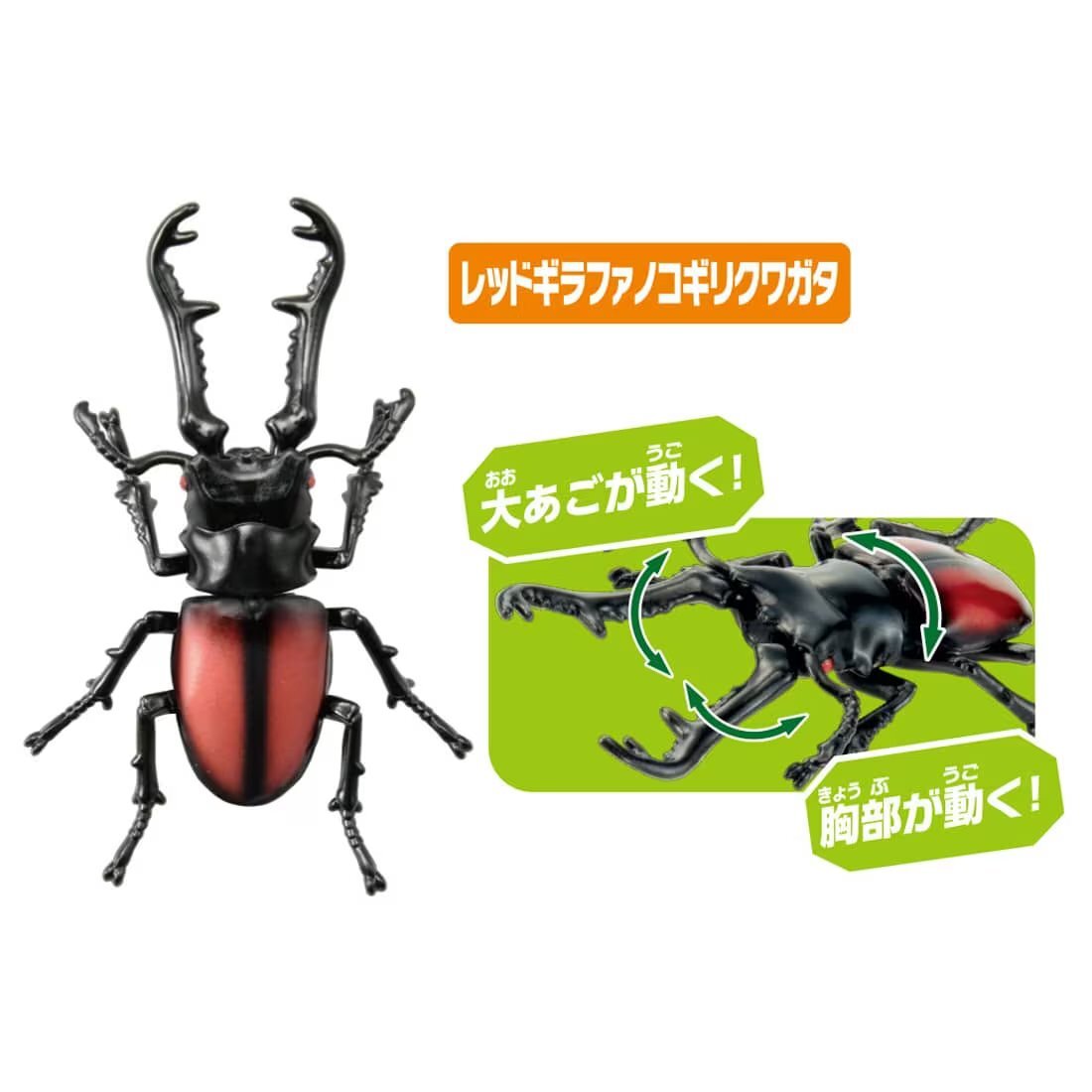 タカラ　世界の甲虫シリーズ　BEETLE OF THE WORLD Takara Tomy Ania AA-05 World Insect King Figure Set beetle