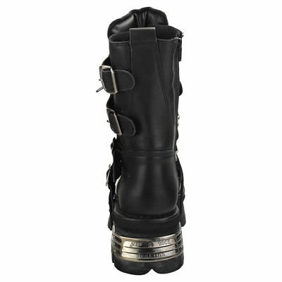 NEW ROCK ROCK REACTOR HALF BOOTS UNISEX BLACK STIEFEL PLATTFORM - 40 EU