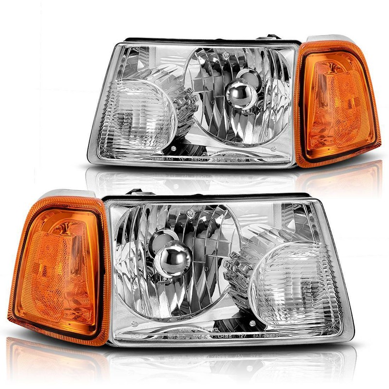 For 2001-2011 Ford Ranger Headlights Replacement Chrome  