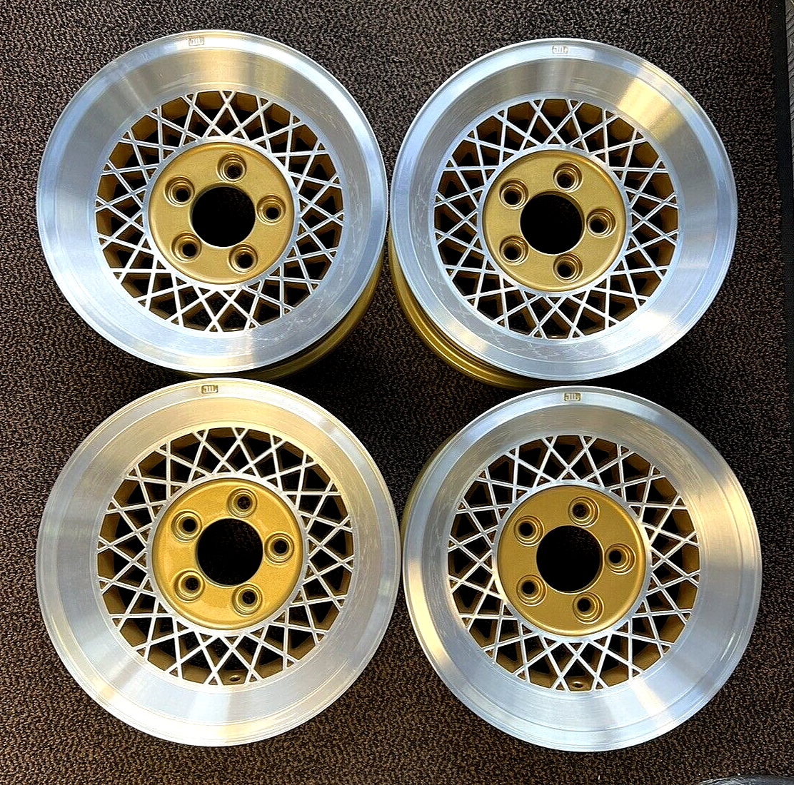 SET(4) Old School ENKEI MESH mags wheels R14X6J 5X114.3 ET 6