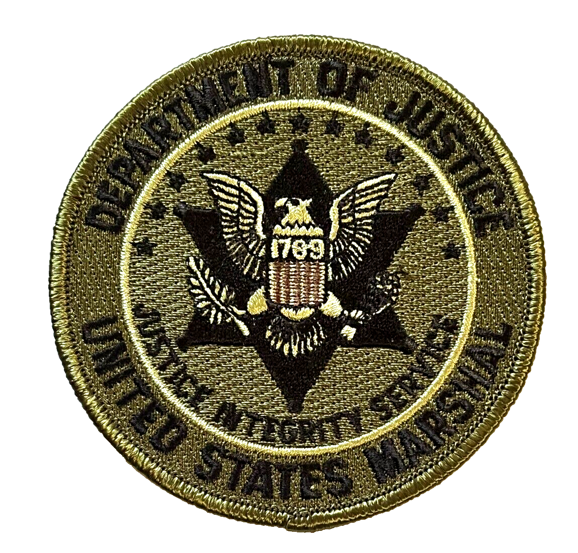 その他 us marshal patch U S MARSHAL POLICE F TASK FORCE EMB PATCH 4.75X11 HOOK ON