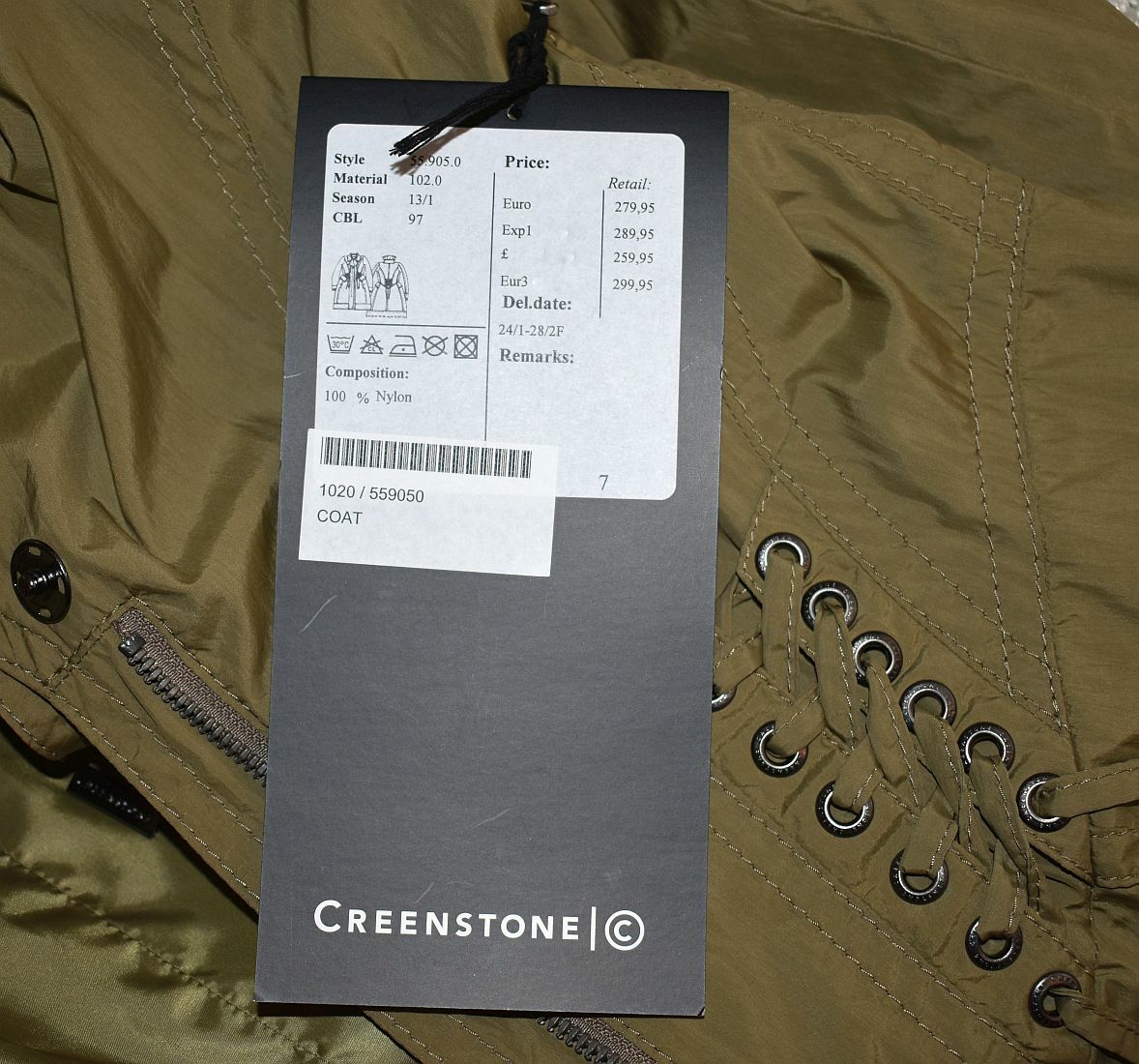 CREENSTONE CREENSTONE DAMEN MANTEL STYLE 55.905.0 GR.38 MARKEN DAMEN MÄNTEL SALE 14081300