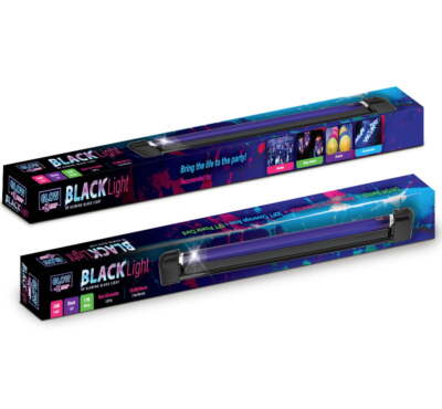 24'' Black Light with 28'' Mountable Fixture - 17 Watts Fluorescent UV Glow
